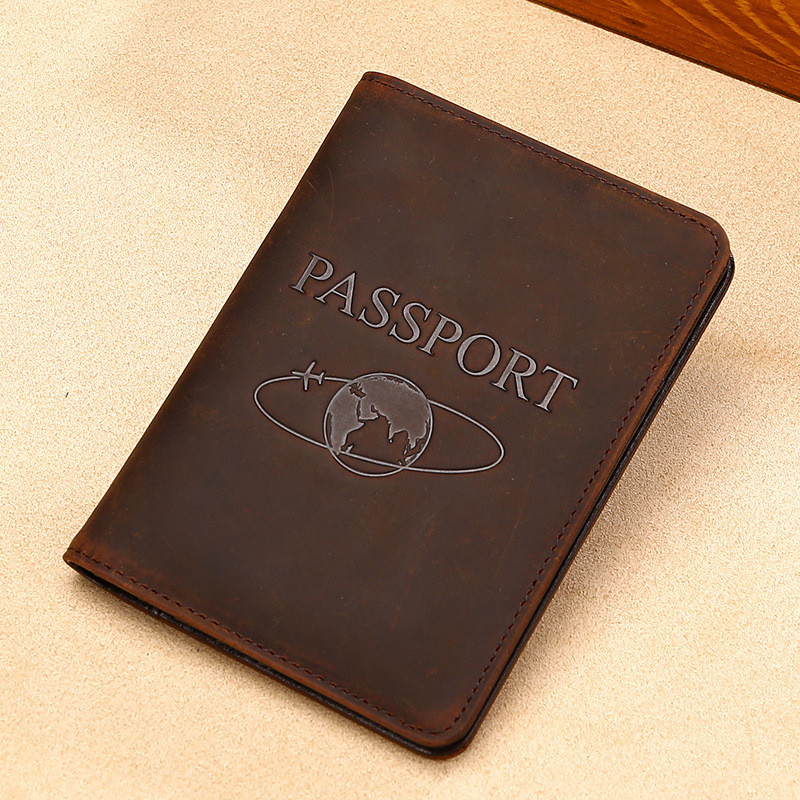 Picture of Cross-border Long Passbook Bag Head Layer Cowhide Passbook Holder Large Capacity Multi-card ID Bag RFID Anti-theft Card Bag