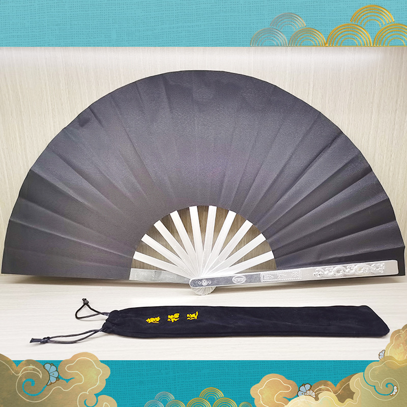 Picture of Tai Chi Kung Fu Fan Aluminum Magnesium Alloy Fan Performance Fan Morning Exercise Fan Hands Fan Tai Chi Fan Factory Direct Fan Folding Fan