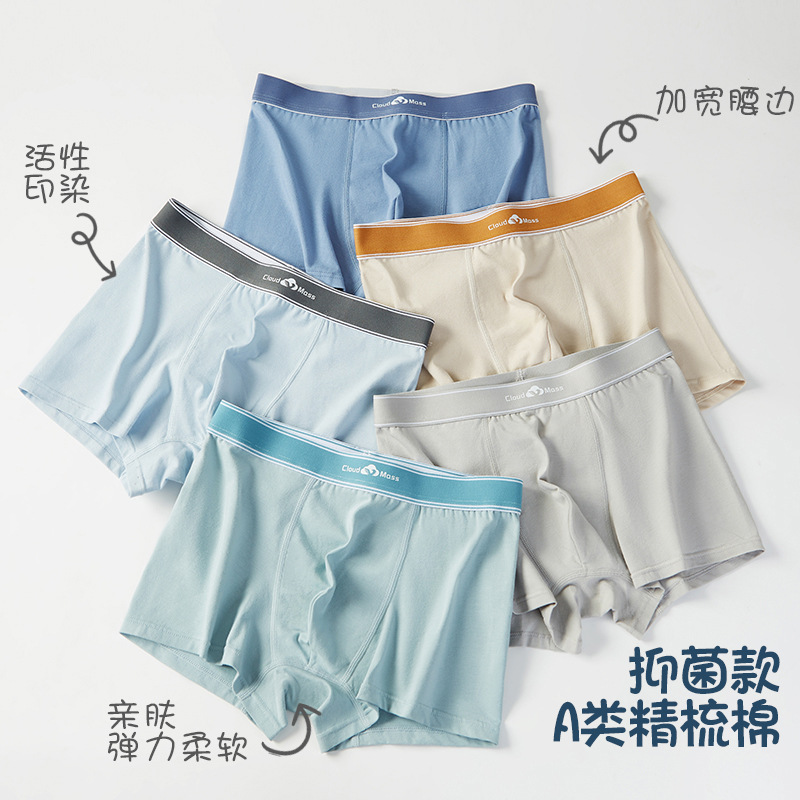 Picture of Men's underwear men's cotton loose breathable boxer shorts men's teenagers boys' boxer shorts