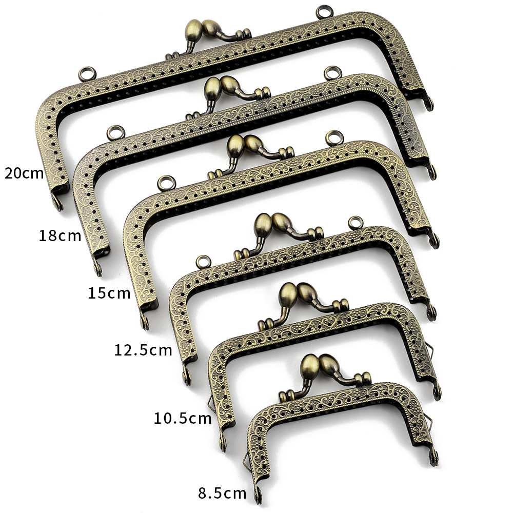 Small bag accessories mouth gold material square handmade diy coin purse gold mouth accessories hardware