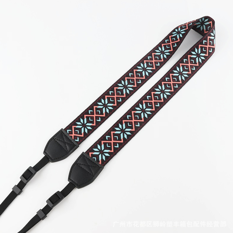 Picture of SLR Camera Shoulder Strap Camera Strap Waterproof Shock Absorbing Decompression 3.8cm Ethnic Jacquard Camera Strap