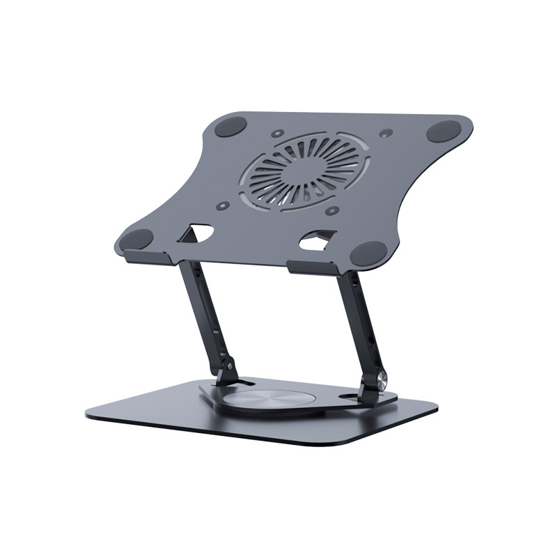 Picture of 2023 new 360-degree rotating aluminum alloy notebook bracket foldable desktop office cooling hair dryer bracket