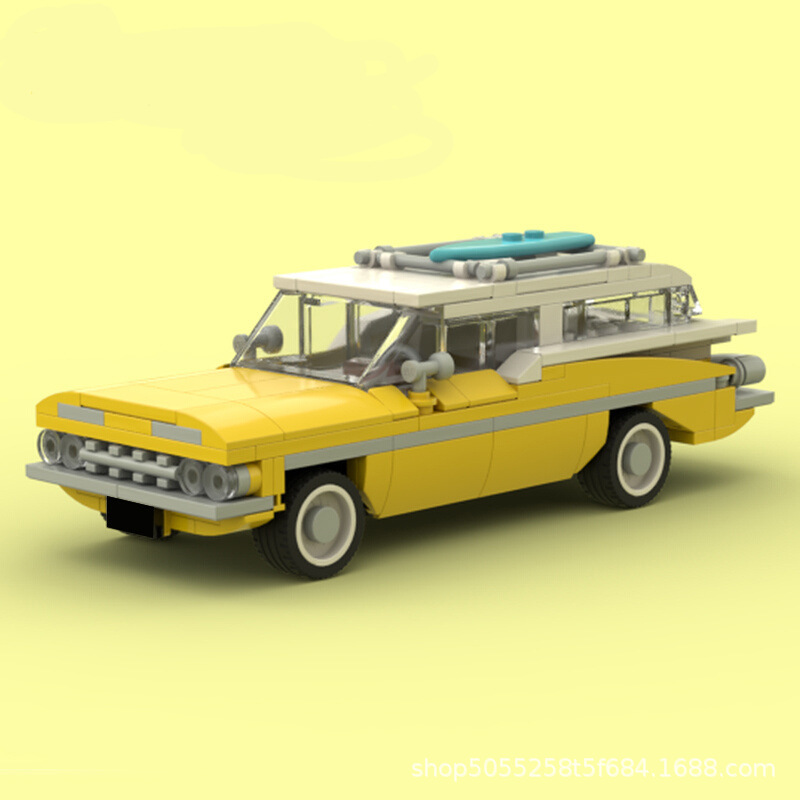 MOC building blocks creative toys suit gift compatible with Lego 1959chevrolet sports car model