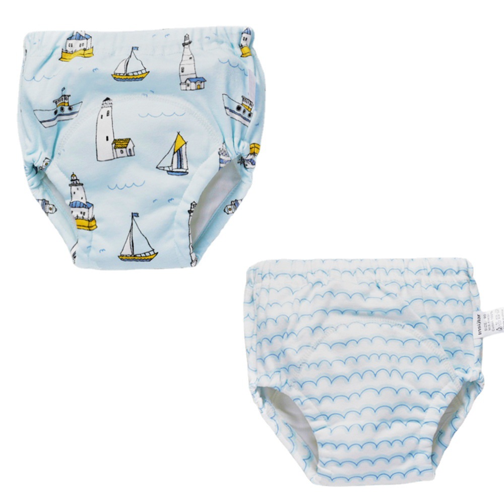 Picture of 2 Boxed Yinxiuli 6 Layer Pure Cotton Baby Training Pants Study Pants Baby Gauze Diaper Pants Baby Supplies