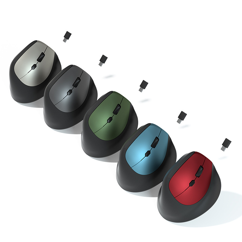 Picture of Cross-border in stock wireless vertical mouse Ergonomic vertical silent TYPEC port charging vertical mouse