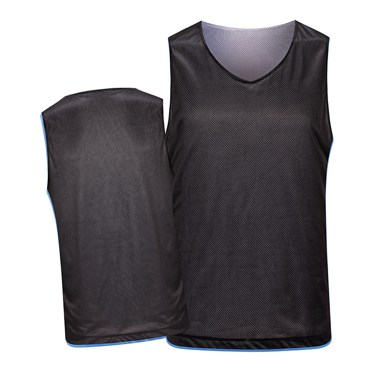 Picture of Double-layer double-sided wearable basketball suit men's printed light board basketball training jersey competition team uniform diy team
