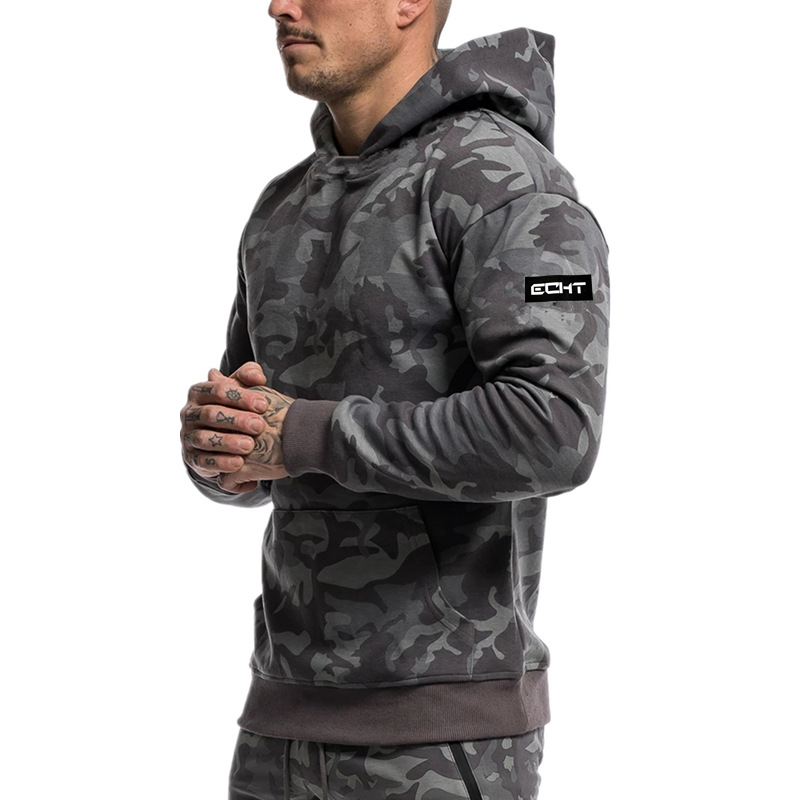 Picture of Muscle Men's New Camouflage Sports Sweatshirt Men's Autumn Sports Leisure Running Training Loose Hooded Jacket