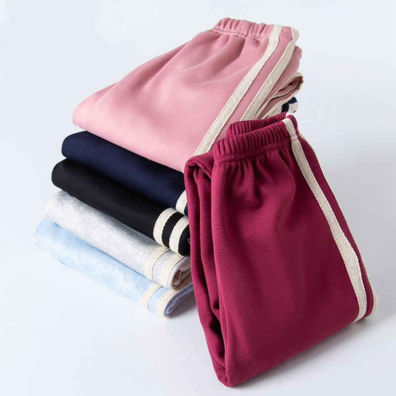Picture of Men's and Women's Pants Fleece-lined Thickened Autumn Wear Children's Sports Pants Outer Wear Women's Spring and Autumn Warm Casual Pants