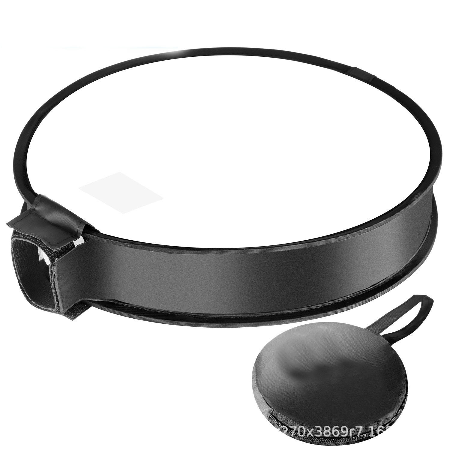 Picture of Camera Top 30/40 Flash Round Gray Card Soft Light Cover Black and White Cloth Cover Cone Type Soft Light Box Silver Whiteboard