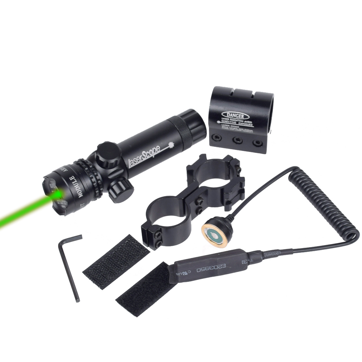 Picture of Outdoor tactical full metal red and green laser sight adjustable large laser light with rat tail Hunting Ta
