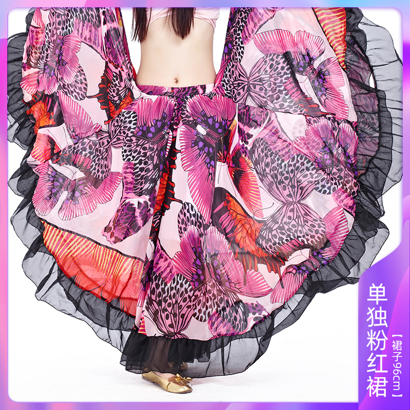 Picture of Big flower skirt suit 720 degree belly dance professional skirt charm 23 meters big skirt source factory outlet