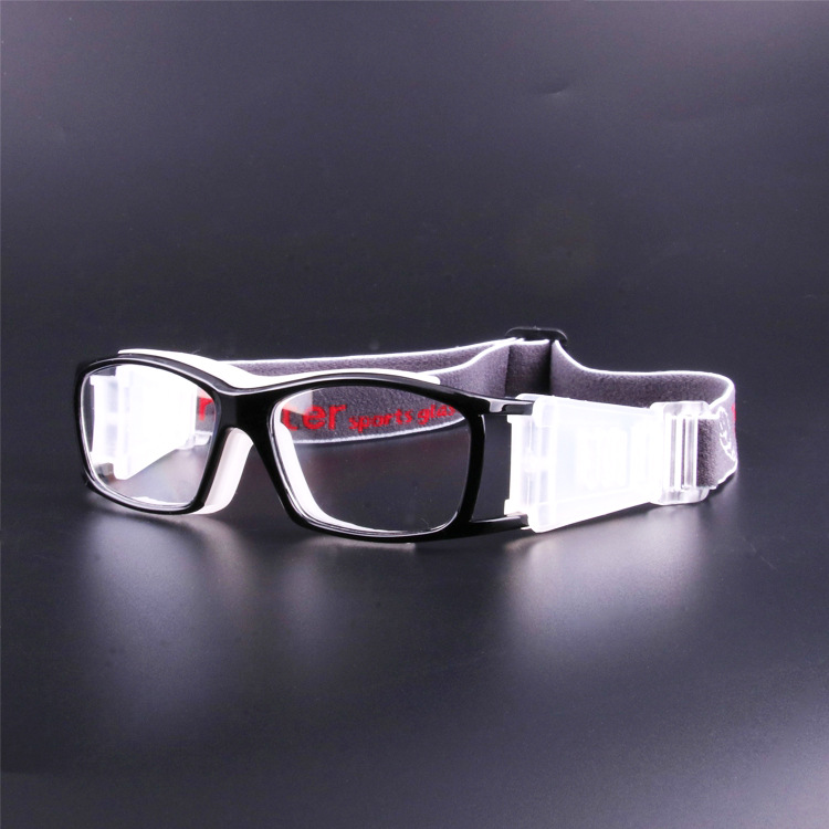 Picture of Fashion Unisex Explosion-proof Outdoor Sports Glasses Three-point Kids Can Equipe with Myopia Goggles Football Glasses Frame