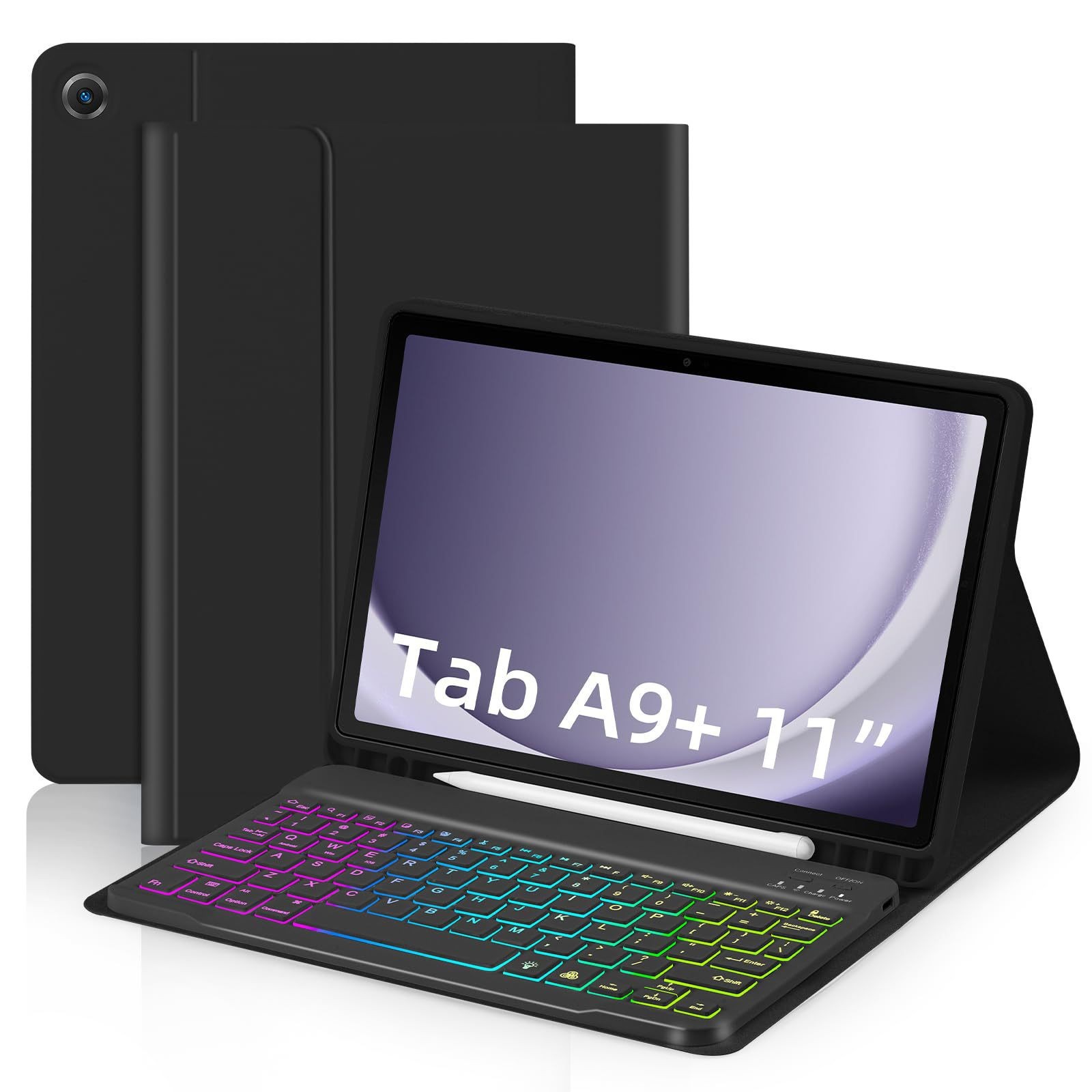 Picture of Bluetooth Keyboard Suitable for Samsung S9 11inch Tablet Protective Case S9/S9Fe Inch Keyboard A8 X205 Protective Case