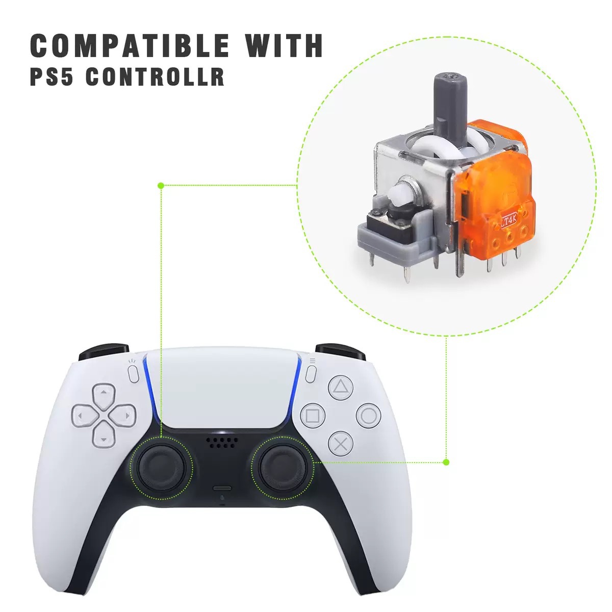 Picture of Jinfu TMR reluctance rocker PS5 high precision rocker low power consumption PS4 XBOXONE NSPRO repair parts