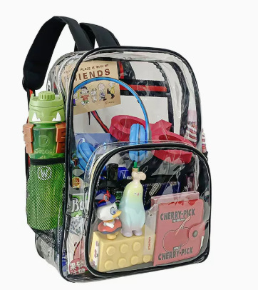 Picture of Cross-border explosions transparent backpack Amazon wholesale export waterproof PVC bag large capacity [selling]]