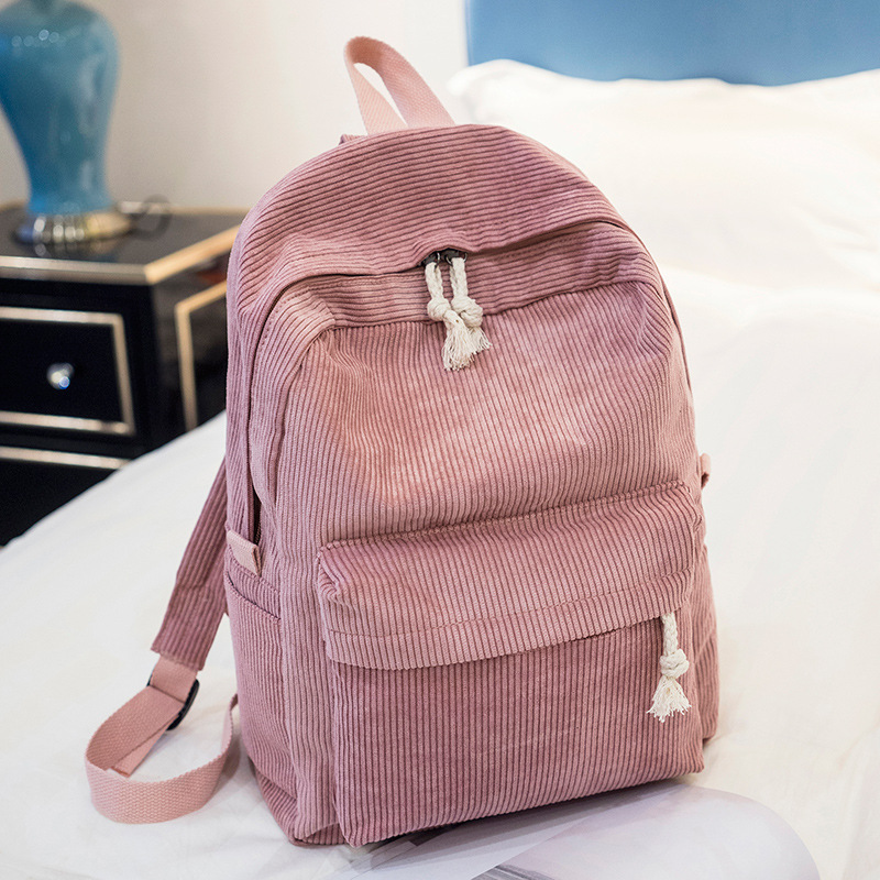 Picture of Schoolbag Women's Korean-style Harajuku ulzzang All-match High School Students Personalized Velvet College Style Backpack Women's Backpack