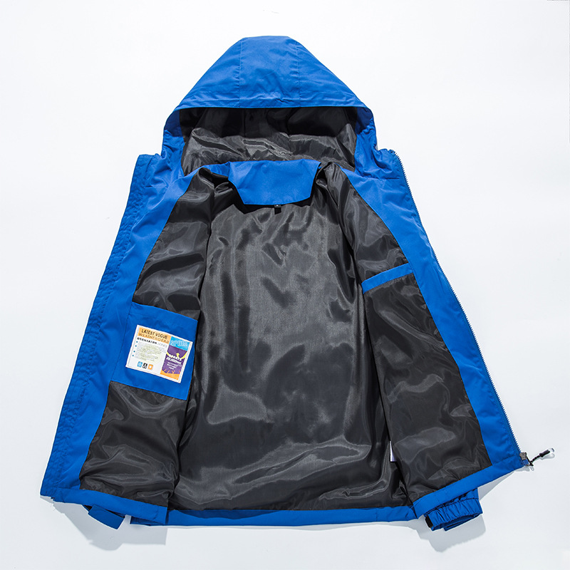 Picture of Outdoor Men's Rush Clothes Spring and Autumn Thin Windproof Waterproof Breathable Sportswear Soft Shell Couple's Rush Coat