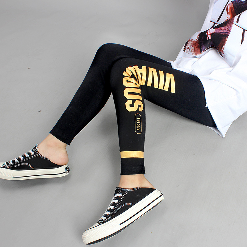 Picture of Autumn Children's Pants Korean Style New Girls' Leggings Medium and Large Children's Small Leg Pants Anti-Mosquito Pants Girls' Trendy Pants Wholesale