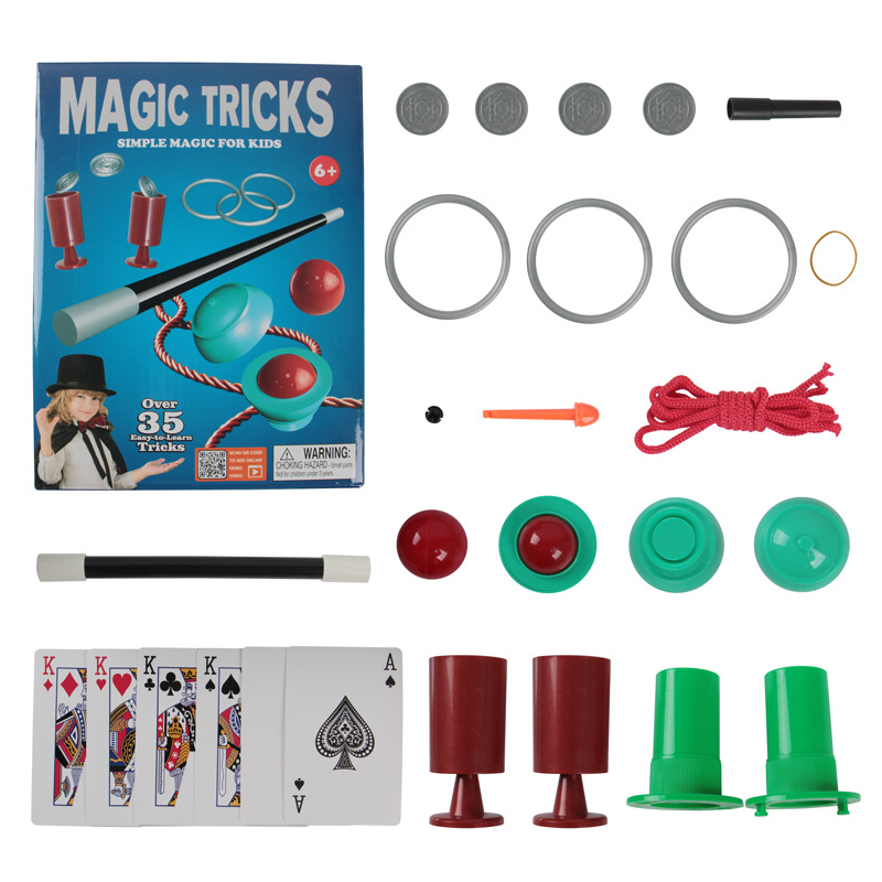 Picture of Cross-border new Amazon hot show children's puzzle magic props with instructions suit toys