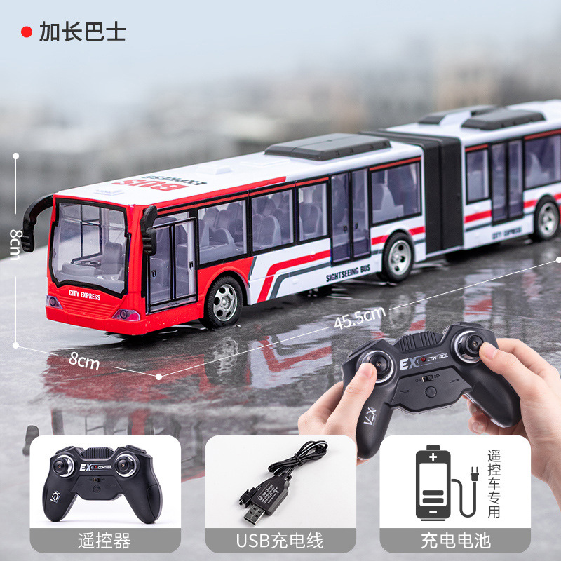 Picture of Large electric remote control car bus wireless light simulation car Children boy toys cross-border wholesale