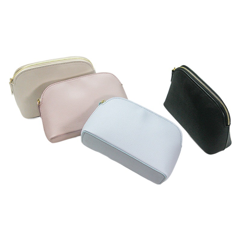 2025 new cosmetic bag high-end texture leather shell clutch exquisite dinner portable storage cosmetic bag