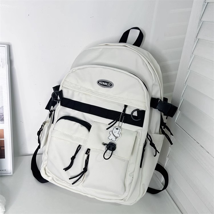 Picture of Korean-style Retro Tooling College Student Schoolbag Senior high school Junior High School Student Simple All-match Backpack Large Capacity Backpack for Men and Women