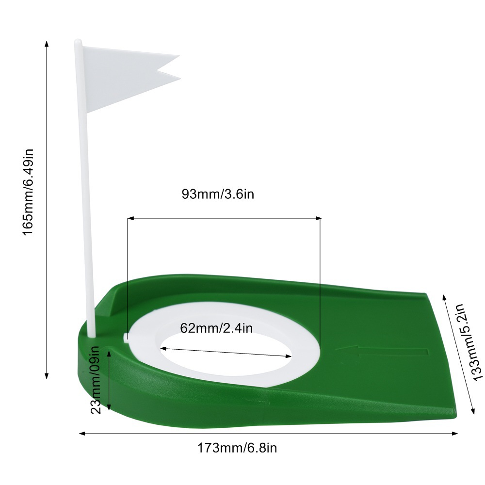 Picture of Golf putter plate plastic putter plate Golf detachable putter plate Golf indoor putter trainer