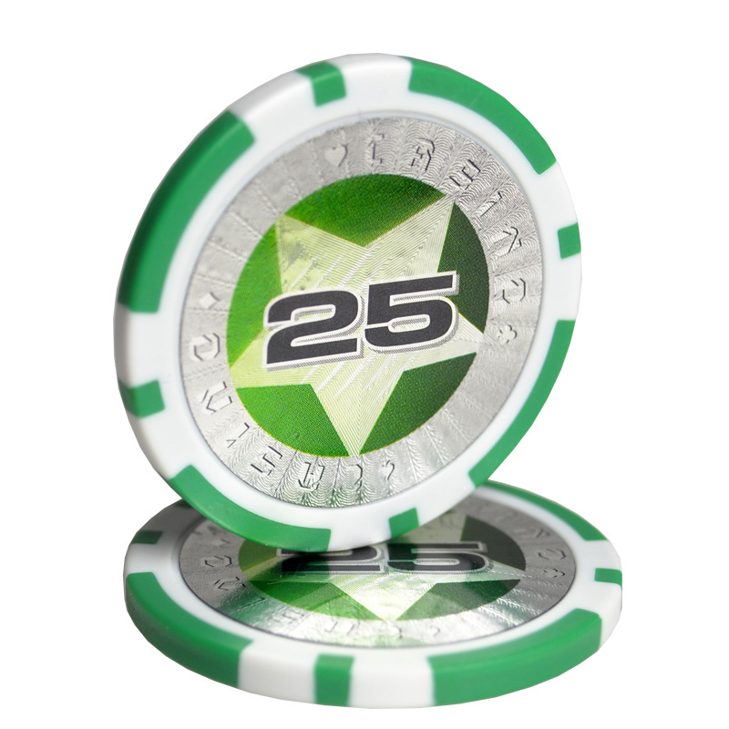Picture of Abs Long and Short Bar Texas Hold'Em Plastic Chip Coin Set Mahjong Card Points Game Coin Chip Set