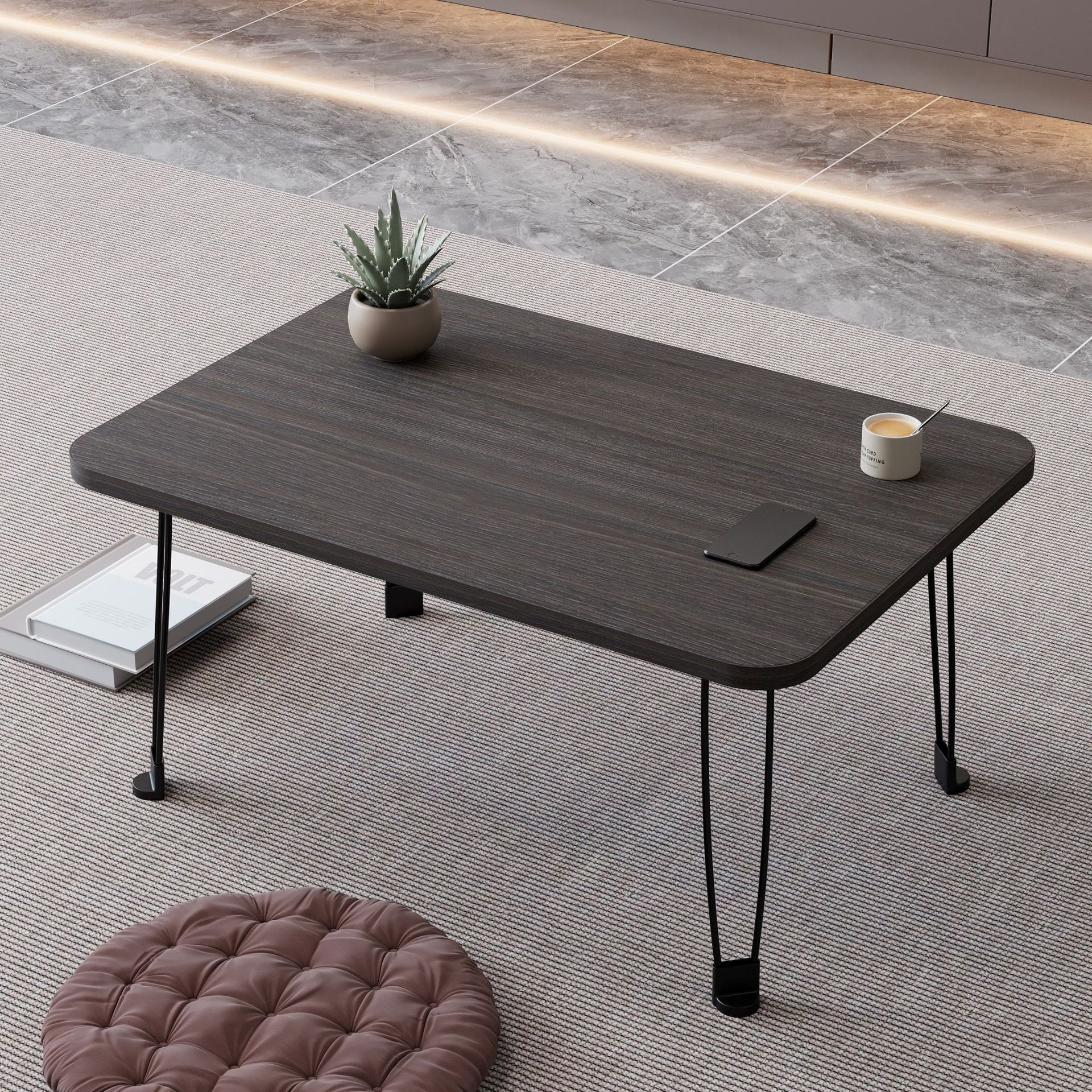 Picture of Chen Lan Yipin Bed Foldable Student Computer Desk Simple Bay Window Outdoor Portable Notebook Table Small Coffee Table