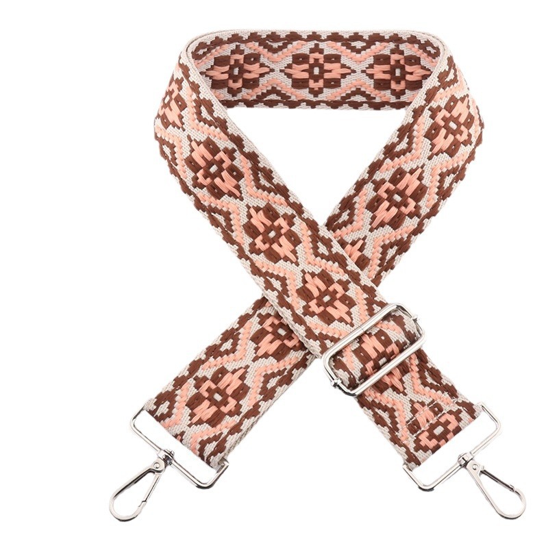 Picture of Cross-Border 5cm Wide Shoulder Strap Bag Strap Crossbody Adjustable Shoulder Strap New Diamond Jacquard Embroider Bag Shoulder Strap in Stock