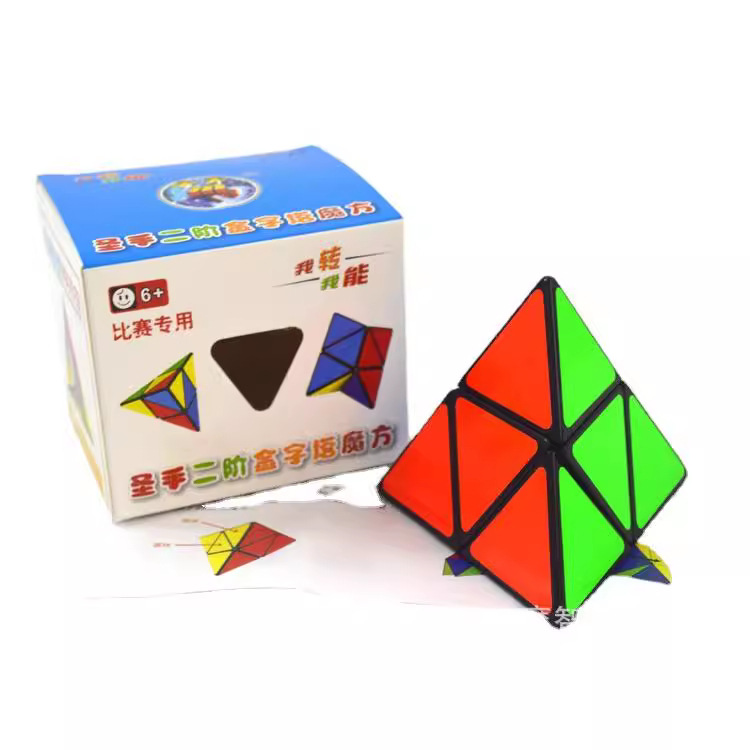 Picture of Master's Second-order Pyramid Magic Second-order Two-layer Triangle 4-sided Special-shaped Pyramid Rubik's Cube Feel Good and Flexible