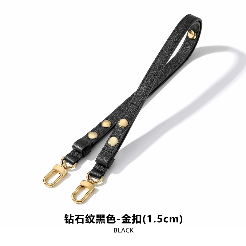 Picture of Mahuangshi MHS-C-38 3rd Gear Adjustable Rivet Shoulder Strap 26 Wash Bag Transformed Brown Women's Bag Shoulder Strap Underarm
