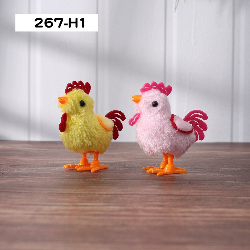 Picture of Wind-Up Chicken That Can Move and Jump to Coax Babies, Simulated Soft Plush Toys for Post-80S Generation, Street Stall Kidsren's Toys