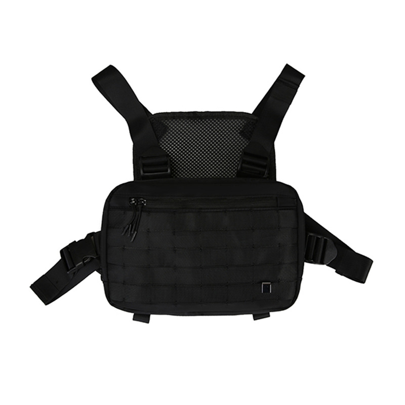 Picture of ins Kanye Same Style Men's and Women's Waist Bag Street Fashion Brand Tactical Chest Bag Functional Industrial Vest Chest Backpack