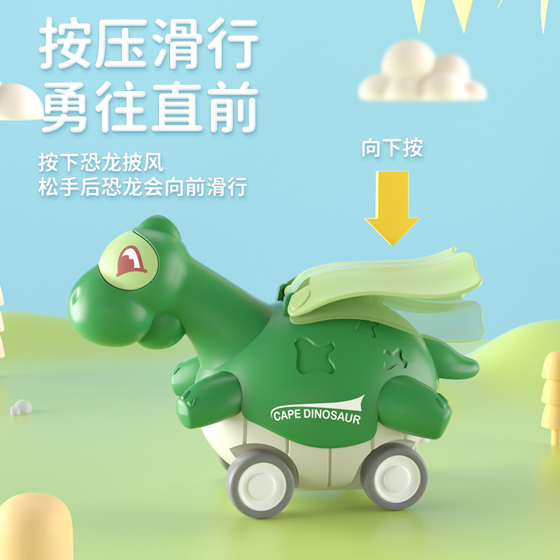 Picture of Cross-border hot selling children's cartoon creative new products pressing sliding dinosaur crawling stall toy gifts wholesale