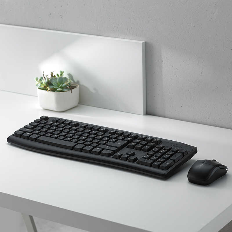 Picture of Lei Bai X1800PRO Wireless Keyboard Mouse suit Fashion Waterproof Multimedia Office Home Keyboard Mouse Light Tone