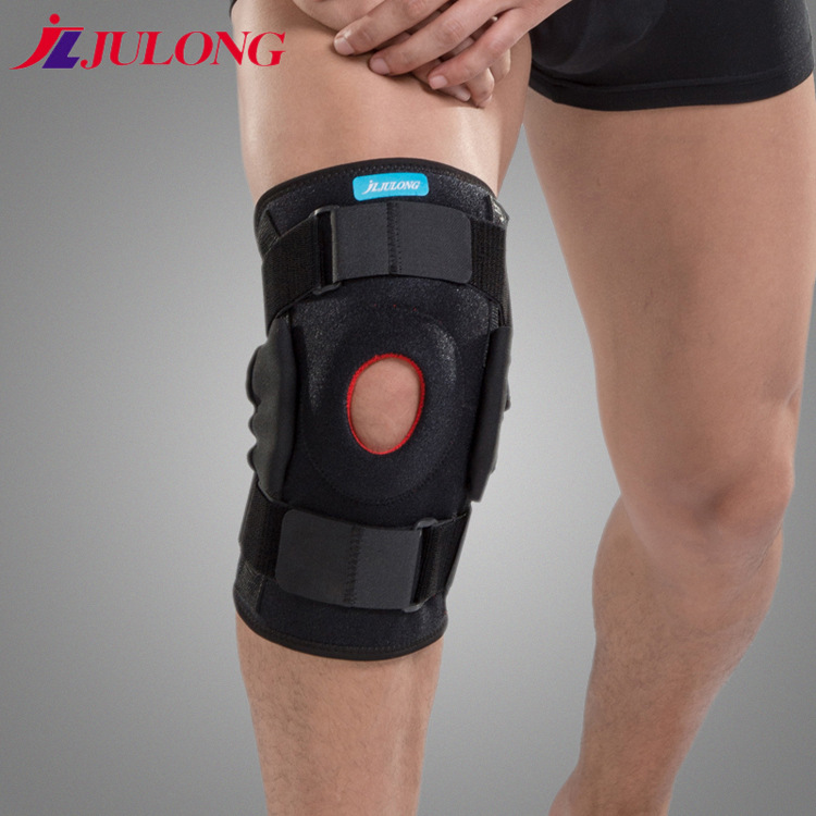 Steel plate support sports knee pads mountaineering cycling running fitness sports okcloth patella belt anti-sprain adjustable