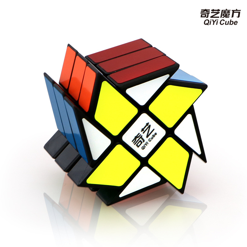 Picture of Qiyi Wind and Fire Rubik's Cube Wheel Third-order Variant Windmill Special-shaped Wind and Fire Third-order Windmill Smooth Creative Rubik's Cube Real Color