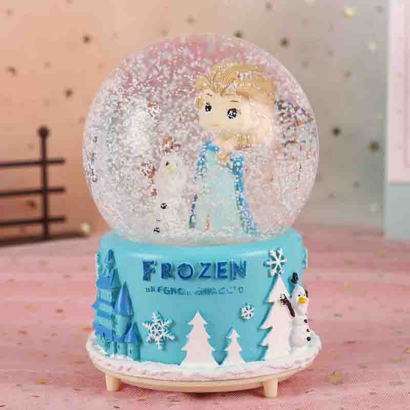 Picture of Frozen Aisha Princess Crystal Ball Unicorn Music Box KT Music Box Birthday Gift for Girls Aisha