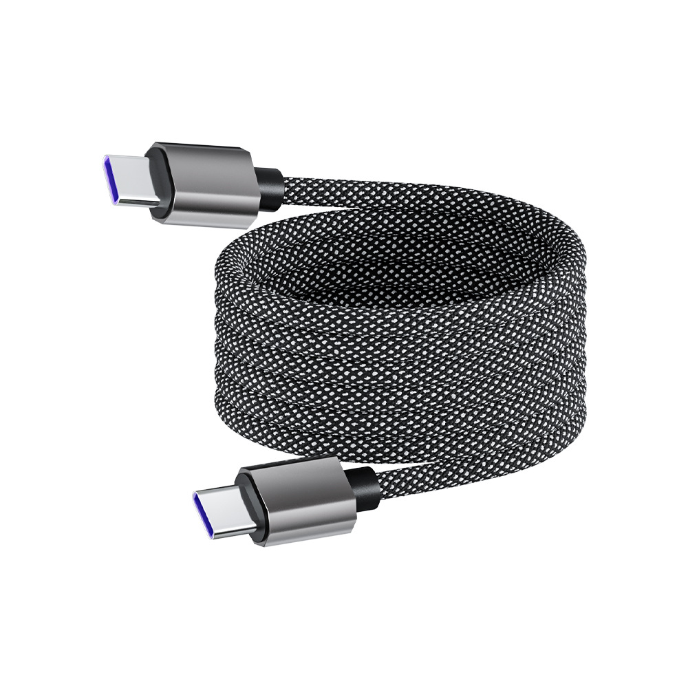 Picture of [Source Factory] Double Magic Magnetic Super Fast Charging Automatic Storage Data Cable Suitable for Apple Android Huawei