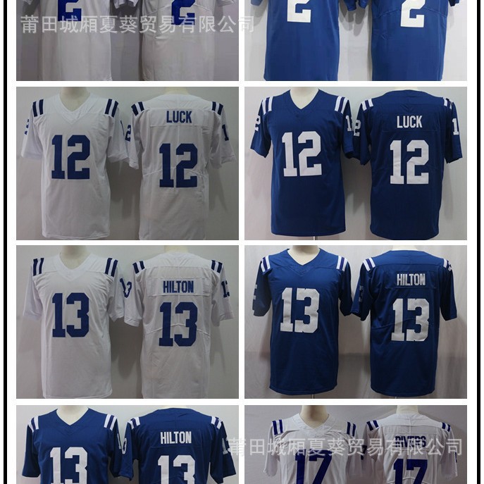 Picture of NFL American Rugby Colts2#Wentz13#Hilton12#17#25# Legendary II