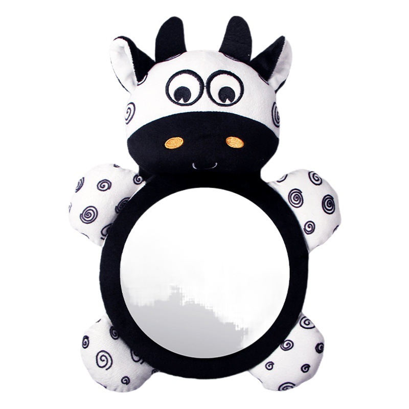 New Black and White Baby Rearview Mirror Baby Reverse Viewing Mirror Bed Hanging Toy Kidsren's Seat Car Hanging Wholesale