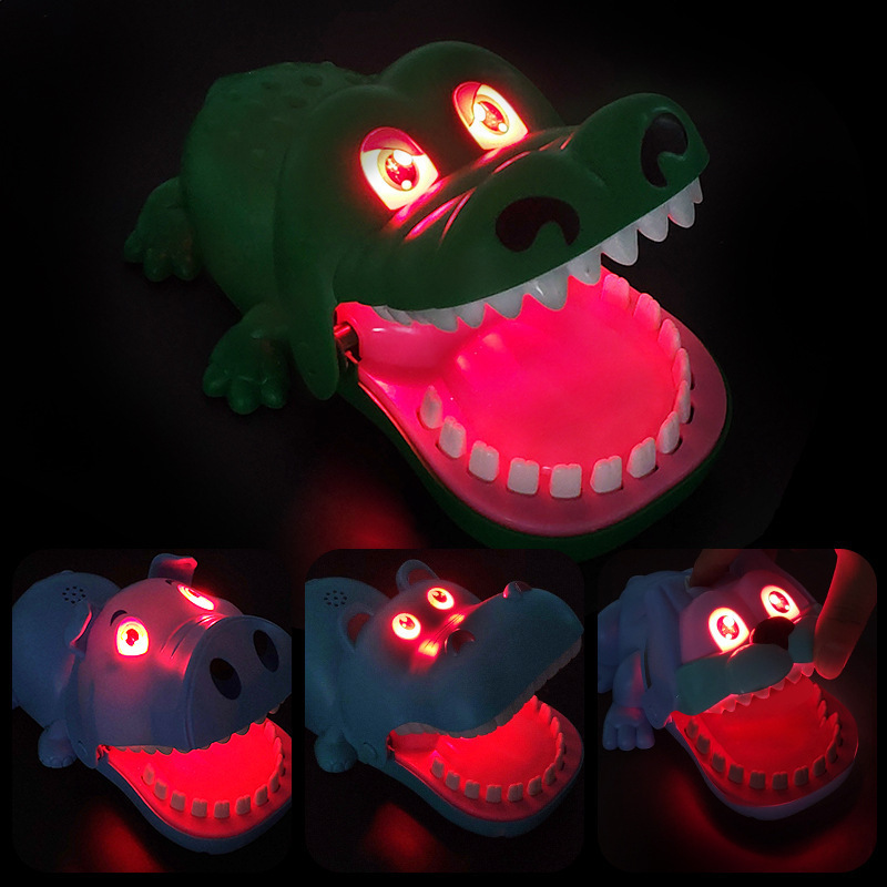 Picture of Shake the sound net red with the same paragraph by teeth bite bite finger shark crocodile trick party stall supply decompression toys