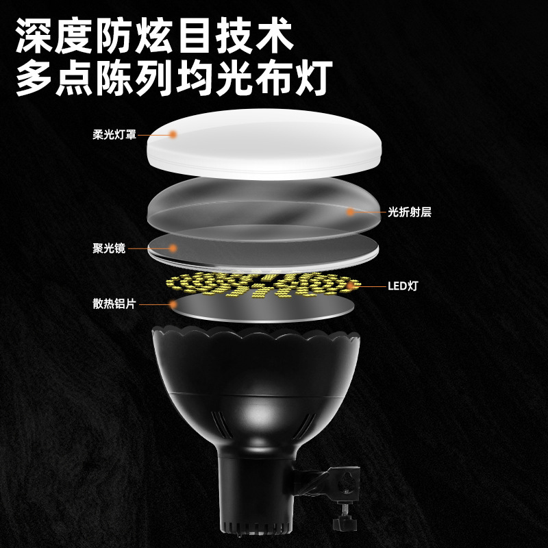 Picture of Wholesale god girl lamp photo spotlight LED atmosphere lamp net red live lamp photography fill lamp hair lamp