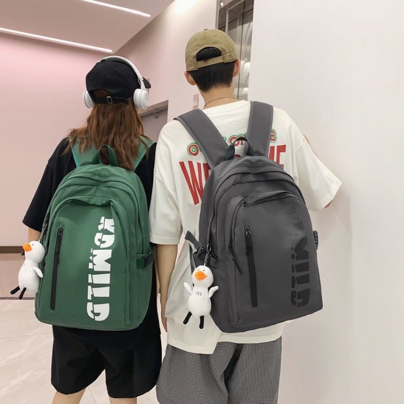 Picture of Retro Japanese Workwear Backpack Women's Niche Design American Campus Student School Bag Men's Large Capacity Backpack Trendy