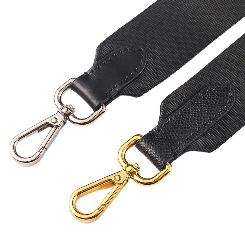 MHS-F-1 Black Replacement Wide Shoulder Strap for Hobo Cotton and Lylon Crossbody Bag Backpack with Accessories Bag Shoulder Strap
