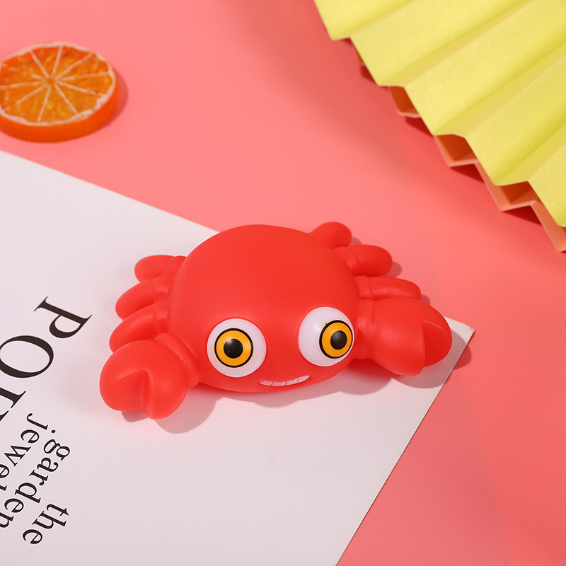 Picture of Cross-border cartoon factory direct decompression animal squeeze doll decompression pinch music stare eye vent toy