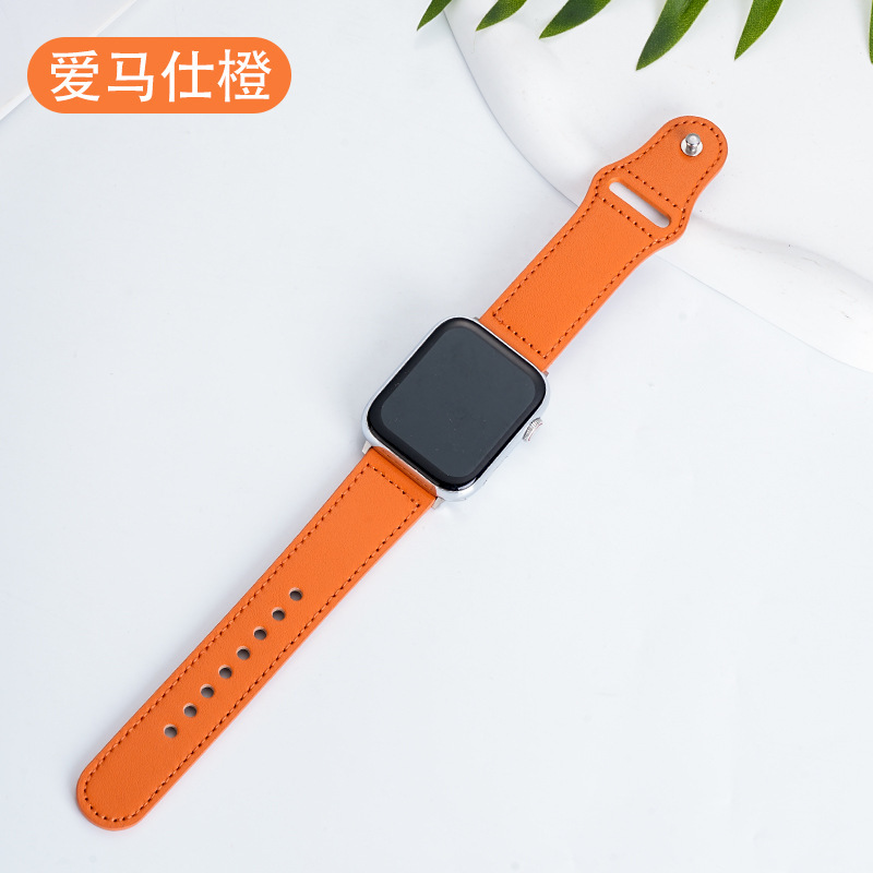 Picture of Suitable for Apple Huawei Watch Strap Applewatch Smart Watch Retro Business First Layer Genuine Leather iWatch Buckle