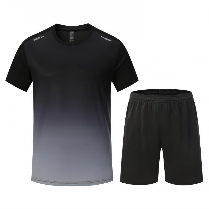 Picture of Light board football uniform suit boys and girls adult children team uniform jersey primary and secondary school students short sleeve jersey competition training uniform