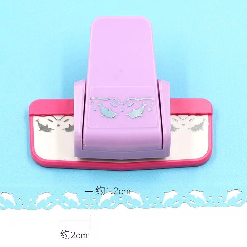 Picture of Embossing device kindergarten children DIY making tool printing machine edge pattern hollow edge beating device toy